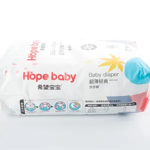 Hopebaby Stock Oem Odm Popok Celana Bayi Yang Dapat Diusir Baby Pull Up Pants Grade B Disposable Baby Diapers Pants