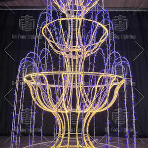 Christmas Fountain Motif Light with LED Water Effect for Outdoor Holiday Landscape Decoration - Product Image 6