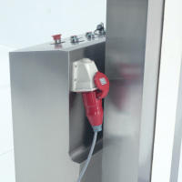 Zware mobiele silo-ophaalhopper-heftruckmachine voor IBC-vaten met emmerlift
