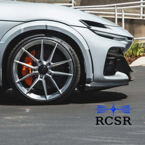 Jantes forgées monobloc RCSR <span class=keywords><strong>21</strong></span> 22 23 pouces 5x115 5x130 argentées usinées à <span class=keywords><strong>10</strong></span> rayons en alliage pour Ferrari Purosangue SUV USDM - Product Image 1