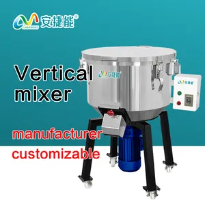 Mixer vertikal Stainless Steel mesin Mixer pita vertikal sekrup ganda