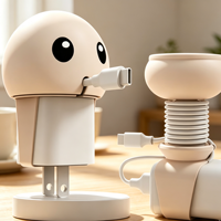 Enrouleur de câble en forme de pieuvre mignon pour chargeur, organisateur et support de câble flexible en silicone pour câble de données USB de téléphone