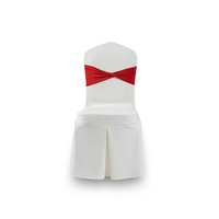Bandes de ceinture de chaise en Spandex jetables élastiques moins chères imprimées royales pour un usage domestique de banquet de mariage