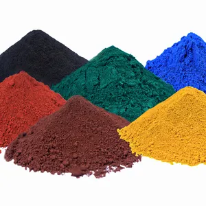 Oxyde de fer rouge/noir/jaune/bleu poudre Pigment pour ciment béton brique Colorant