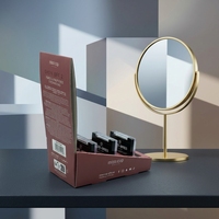Présentoir de Comptoir en Carton Ondulé Personnalisé pour Cosmétiques, Plateau de Présentation à Niveaux pour Produits de Soin de la Peau
