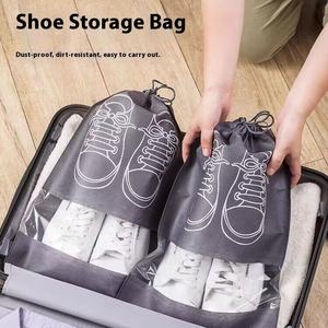 Sac de rangement pour vêtements et chaussures, imperméable, anti-poussière, portable, avec cordon de serrage, pour l'organisation en gros - Product Image 5