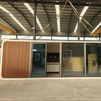 M Portable 40ft Tiny House Office Building Prefab Wooden Container Dwelling Space Capsule Style for Apartment Hotel Apple Cabin