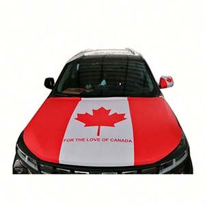 Housse de capot de voiture de style fanion en polyester imperméable, design personnalisé, vente en gros - Product Image 6