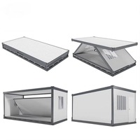 Maison préfabriquée modulaire pliable extensible détachable, maison préfabriquée en conteneur, maisons de 20 à 40 pieds