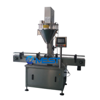 Machine de remplissage de poudre électrique entièrement automatique de haute précision, 220V, 2000bph, avec moteur, pour ligne de remplissage de boissons, fournie par l'usine