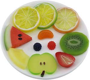 Tranche de Fruit artificiel faux citron pastèque Kiwi pomme cerise ananas décoration de fête - Product Image 1