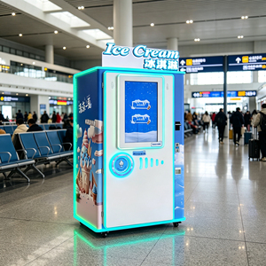 เครื่องขายโยเกิร์ตแช่แข็งแบบอัตโนมัติพร้อมจอสัมผัส 32 นิ้ว รองรับ 4G/Wifi สำหรับทำไอศกรีมซอฟต์เสิร์ฟ ลดราคาพิเศษ - Product Image 1