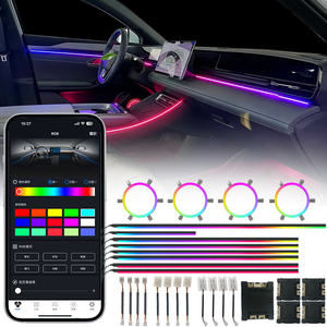 22 1 Dream Color RGB Dynamic Car Interior LED Light Kit 70W Max Power <strong>Wire</strong> Connection APP <strong>Control</strong> for Ambient Atmosphere - Product Image 1