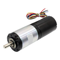 Motor DC Brushless Torsi Tinggi Yateng 12V/24V dengan Gear Planetary, Frame 24mm, 0.5-40W, 1.6-70kg.cm, 5-470RPM, Magnet Permanen CW/CCW