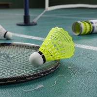 Volants de badminton en nylon et plumes de canard avec colle renforcée pour une grande durabilité et un vol uniforme pour les ligues