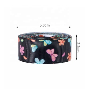 Ruban gros-grain écologique imprimé à motifs floraux et de personnages, <span class=keywords><strong>color</strong></span>é, pour emballage cadeau, collection printemps-été, de la marque MSD Factory - Product Image 6