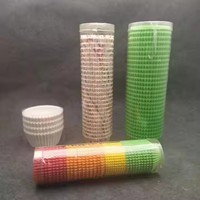 Moule à gâteau et plateau en plastique jetables sans revêtement, épaisseur 0,5 mm, pour la cuisson de cupcakes et accessoires de gâteaux d'anniversaire