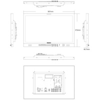 SEETEC P238-9HSD-CO moniteur de diffusion embarqué de 23.8 pouces IPS FHD 1920x1080 | Direct usine OEM | Entrées HDMI 3G-SDI 4K