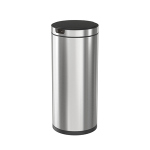 Thùng rác cảm biến chuyển động cảm ứng tròn 20L/30L/40L Thùng rác thông minh tự động dung tích lớn Thùng rác cảm biến nhà bếp bằng thép không gỉ - Product Image 1