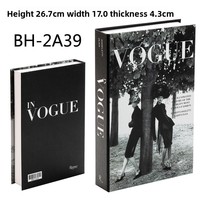 Livres décoratifs modernes en papier simulé avec corde verticale, ornements de bureau pour la maison, accessoires de photographie pour anniversaires