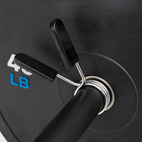 Colliers de serrage VIGFIT pour haltères et barres de musculation, avec clip à ressort spécial de 50 mm et boucle anti-déchirure