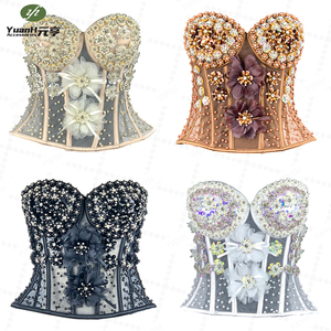 Corset à fleurs en strass fait main, best-seller, pour robe de soirée haut de gamme DIY - Product Image 2