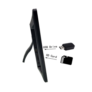 Cadre photo numérique familial en plastique ABS de 14 pouces avec écran HD certifié ROHS pour la maison et le bureau - Product Image 2