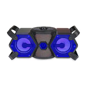 SING-E ZQS4228 Tragbare Hochleistungs-Dual-Lautsprecher RGB Light Music Player Big Sound Deep Bass Party Box Boombox-Lautsprecher