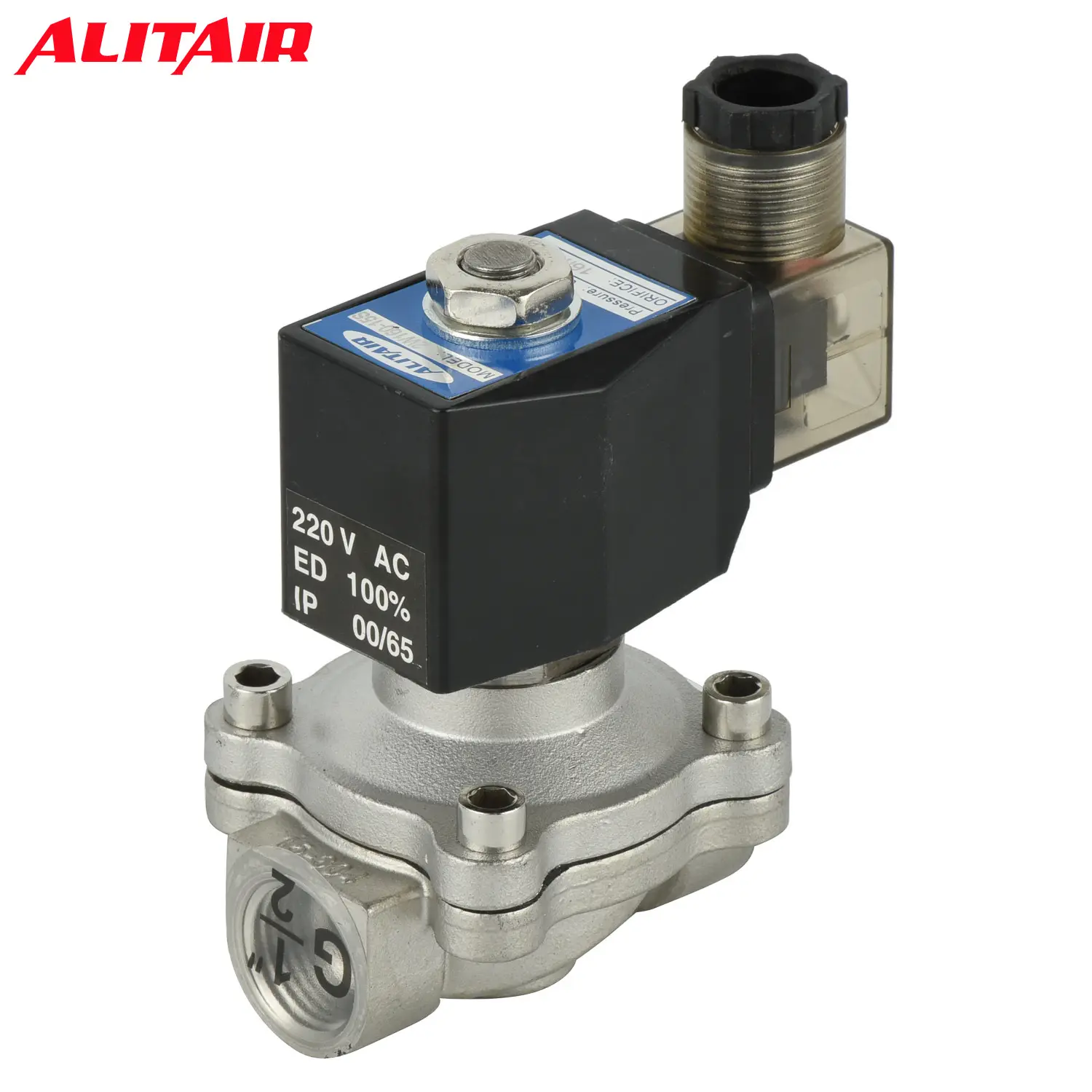 2/2 Way Direct Acting 2S160-15 Normally Closed Unid Us-15 Air Water Oil Gas Solenoid Valve