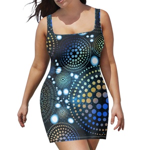 2025 été Aussie Boho Maxi Dress-Robe de plage florale sans manches de grande taille pour femme - Product Image 2