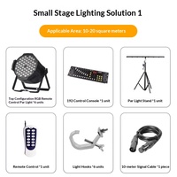 Ensemble d'éclairage de scène LED tout-en-un, console DMX, trépied et accessoires, location pour événements DJ, spectacles en club, différentes tailles de lieux