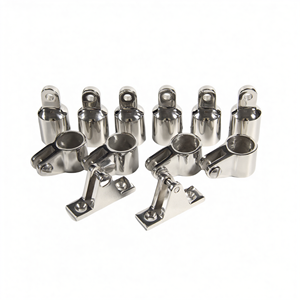 Accessoire de fixation pour bimini de yacht marin en acier inoxydable poli de 60 mm - Product Image 2