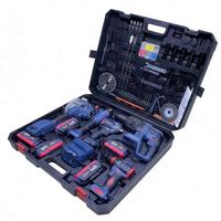 Ensemble d'outils multifonctions 5 pièces avec batterie lithium-ion sans balais 20V, mallette de transport et embouts de perçage OEM