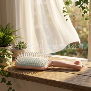 Cepillo de masaje para el cabello Yunli, ovalado, de silicona, antiestático, con pala grande, para uso general. - Product Image 5