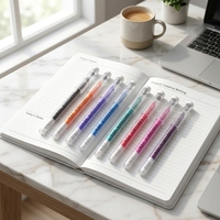 Stylo gel effaçable rechargeable avec logo personnalisé, stylo à friction sensible à la chaleur, ensemble cadeau d'entreprise OEM
