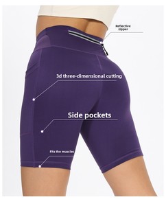 Shorts <span class=keywords><strong>de</strong></span> <span class=keywords><strong>compression</strong></span> personnalisés pour femmes, séchage rapide, réfléchissants, pour hommes, marathon, course à pied, entraînement, cyclisme, fitness, yoga - Product Image 5