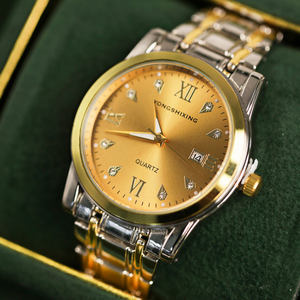 Montre ronde en or CILOA pour homme, personnalisable, marque authentique, montre à quartz étanche de haute qualité avec calendrier 2026. - Product Image 5