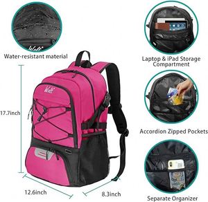 BSCI Factory Basketball Backpack Bag With Large Shoe and <b>Ball</b> Compartment, Soccer Backpack, Volleyball Sport Backpack Bag - Product Image 4