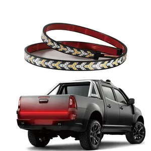 60&quot; Truck Tailgate Light Bar Single Row Strip with Red Running Brake Lights Turn Signal Reverse Light 2 Years Warranty