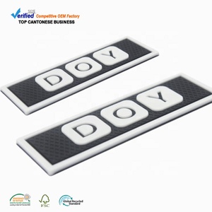 Mũ cao su phù hiệu bán buôn tùy chỉnh 3D logo dập nổi mềm PVC cap các bản vá lỗi với móc và vòng lặp ủng hộ - Product Image 1
