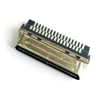 Conector SCSI Tipo CN Macho, Cable Conector SCSI VHDCI de 68 Pines y 1.27mm, Conector SCSI para Soldar en Cable