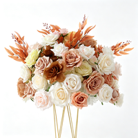 Boule de fleurs artificielle multi-fleurs, fabriquée à la main, pour décoration intérieure/extérieure, mariage et centre de table pour la rentrée scolaire, directement de l'usine