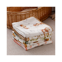 70% bambou + 30% coton 4 couches emmailloter bébé couverture respirant bébé épaissie couverture bébé couettes avec dentelle brodée