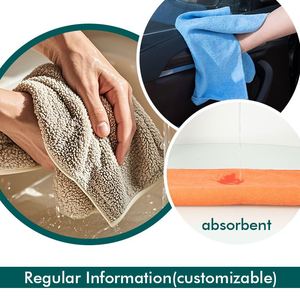 High Quality Quick-Dry Durable Microfiber Ultra Absorbent 45X72cm Car Cleaning <b>Cloth</b> Wash Towel for Home Kitchen Hotel - Product Image 4