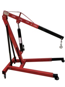 Grúa hidráulica plegable de alta calidad 2T, elevador vertical con polea, grúa hidráulica de taller, grúa elevadora de motores - Product Image 4