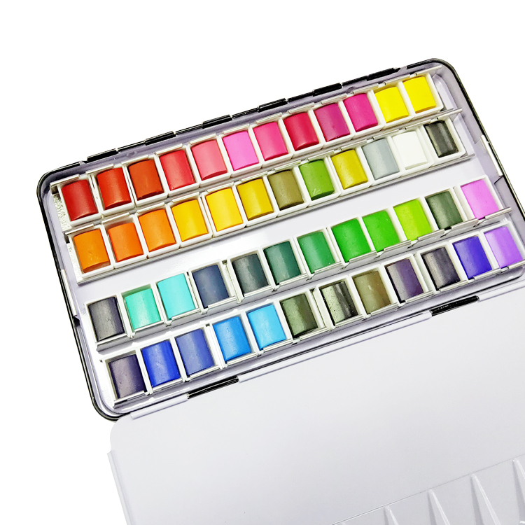 Акварельные пирожные на заказ, 48 цветов, набор однотонных акварельных красок