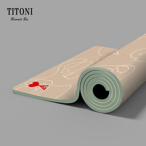 <span class=keywords><strong>TITONI</strong></span> Anti-déchirure Durable PU Surface Fitness Mat Chaud Rutschfeste Yogamatte 100% Tapis De Yoga Écologique Fond En Caoutchouc Naturel - Product Image 5