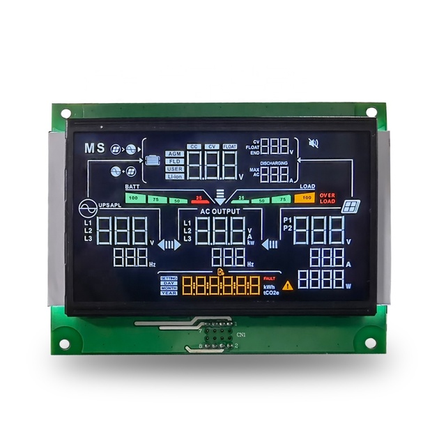 LCM Monochrome LCD Module Negative VA TN Black Panel COB Inverter UPS LCD Display Segment with Board