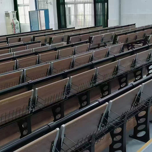 Vente directe d'usine de chaises pliantes modernes en alliage d'aluminium pour auditoriums, salles universitaires et salles de classe. - Product Image 3