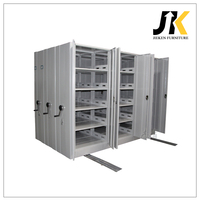 Muebles de oficina, archivadores de metal, estantes manuales para documentos, estantería compacta móvil para sala de archivo